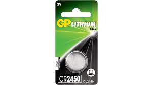 GP LITHIUM CELL CR2450 - 1 10 20 30 40 50 60 70 80 86 - 204931