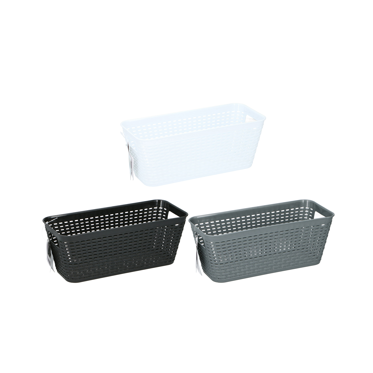 OPBERGMAND KUNSTSTOF 30X13X11 CM ASSORTI - 101 7734 - 533247