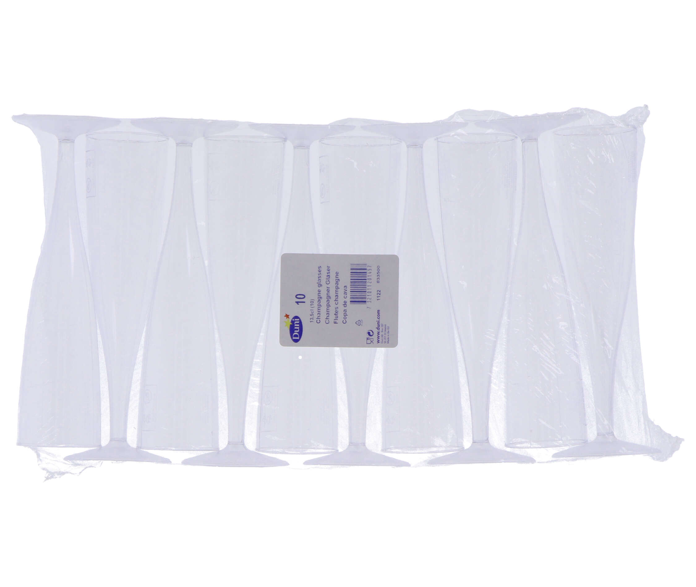 DUNI CHAMPAGNEGLAS PLASTIC 10 CRYSTALLO - 105 0145 - 000468