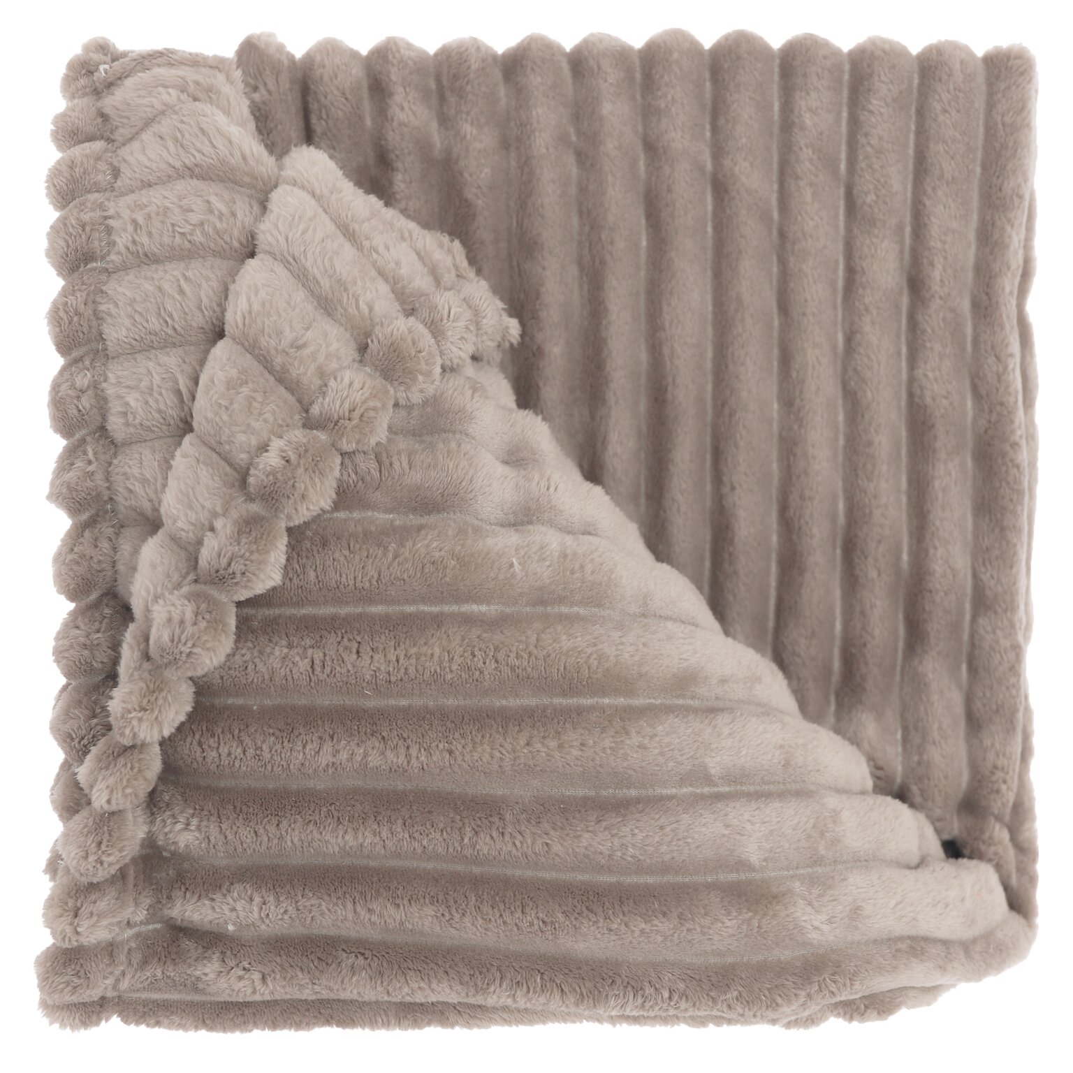 PLAID LEX 150X200CM TAUPE - 12 10 20 30 40 50 60 70 80 90 100 110 120 130 140 150 160 170 174 - 536017