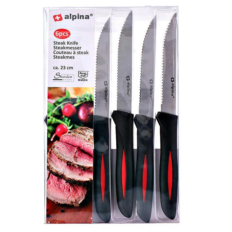 ALPINA STEAKMESSEN SET A 6 STUKS - 12 10 20 30 40 - 535107