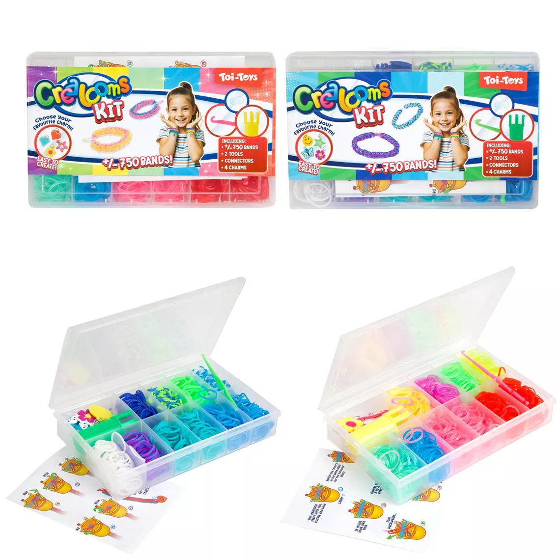 LOOMBAND SET 750 DELIG + BEDELS + TOOLS - 14 10 11 - 331020