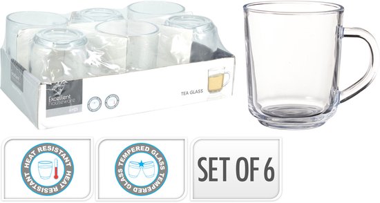 EH THEEGLAS 220 ML SET 6 STUKS - 14 10 16 - 342811