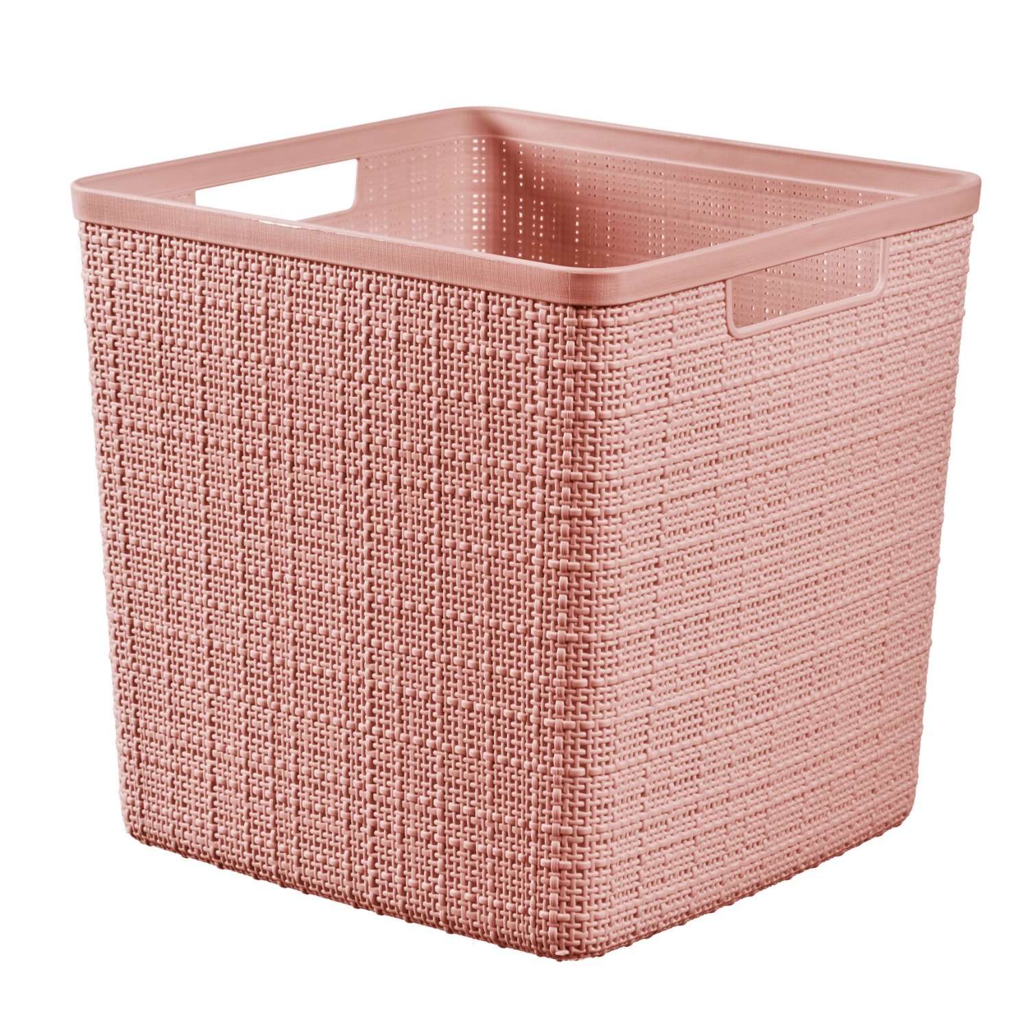 OPBERGMAND CUBE 17 LTR CURVER JUTE ROZE - 141 1458 - 533242