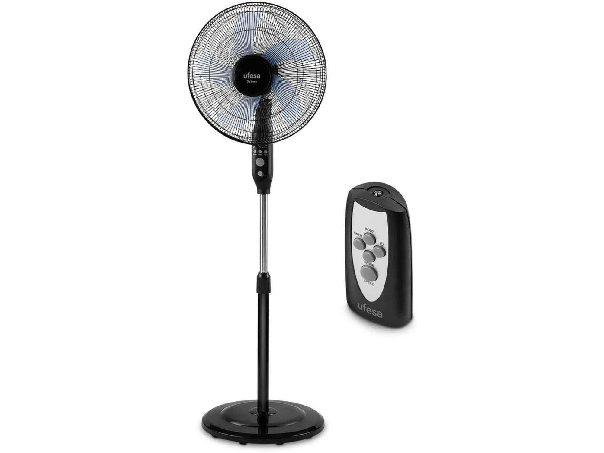 UFESA VENTILATOR STATIEF ZWART DAKOTA - 15 10 20 22 - 481706