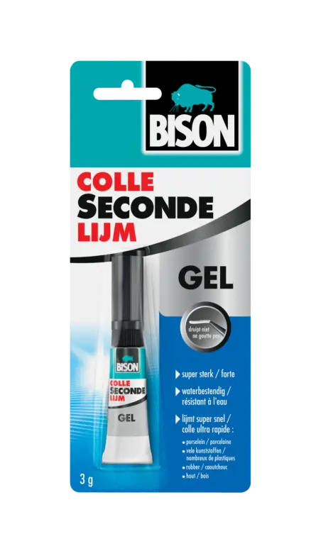 BISON LIJM SUPER GEL TUBE 3 GRAM - 15 5 - 030990