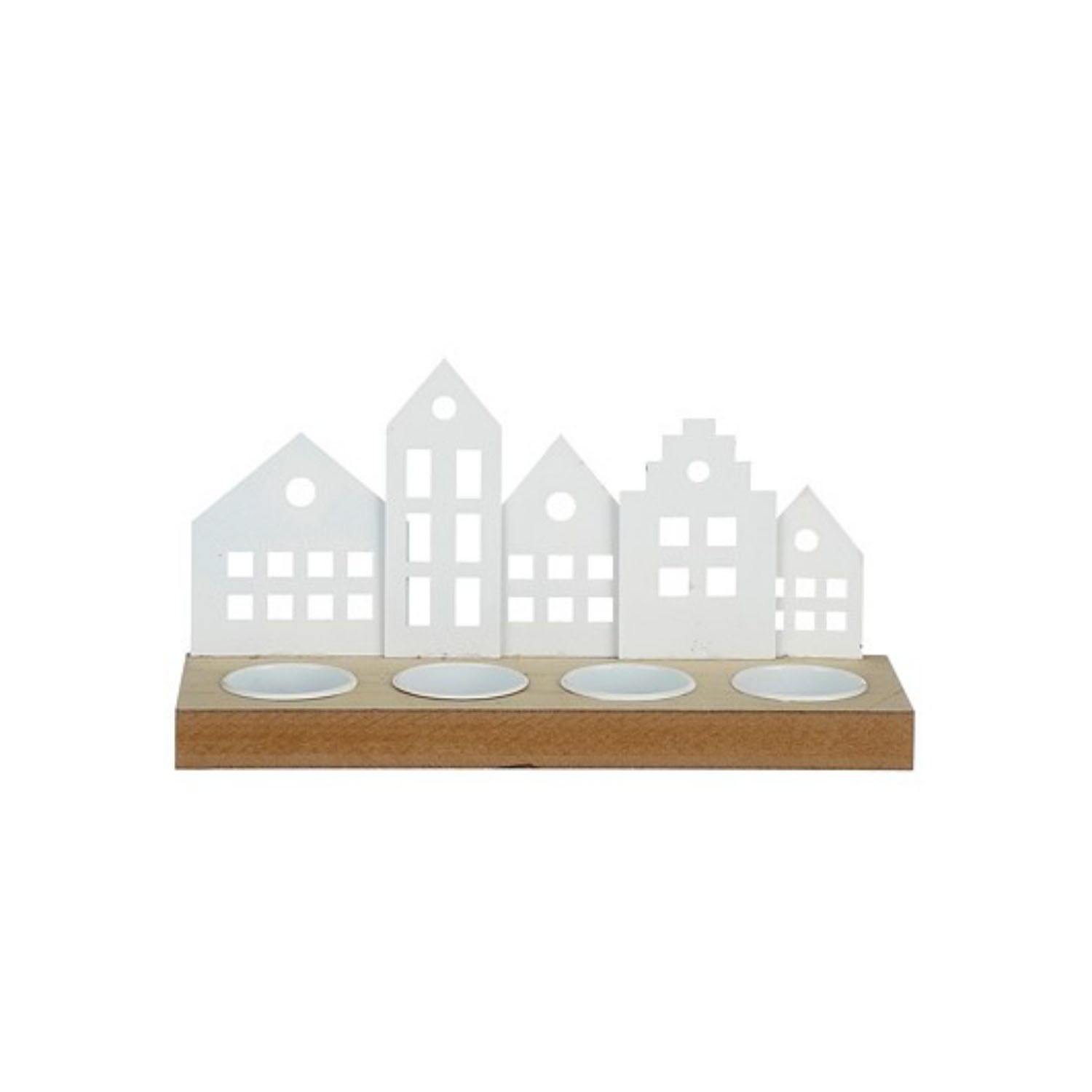 KERST THEELICHTHOUDER HUIS WIT - 191 6966 - 533382