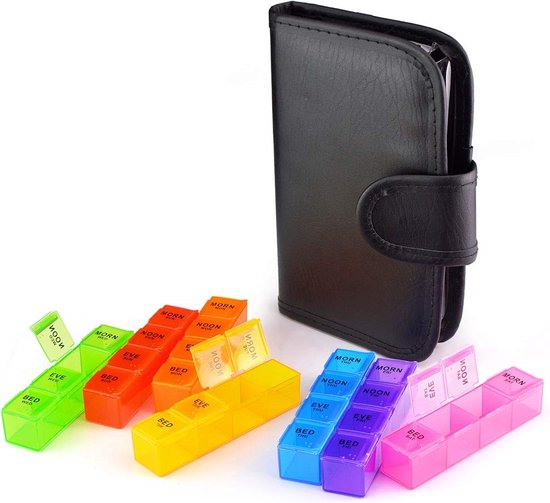 PILLENDOOS 7 DAGEN 4 VAKKEN IN LUXE ETUI - 2 10 20 30 40 50 60 70 80 90 100 110 120 130 140 150 160 170 180 190 200 210 220 230 240 250 260 270 280 290 300 310 320 330 340 - 534626