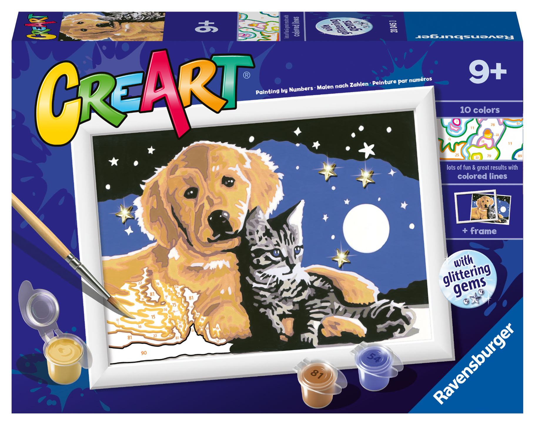 CRE ART HOND + POES GLITTER - 240 0450 - 535675