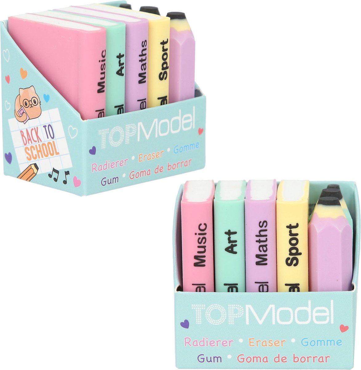 TOPMODEL GUMSET - MINI SCHOOLBOEKEN EN P - 3 10 20 30 40 50 60 70 80 90 100 110 120 130 140 150 160 170 180 190 200 210 220 230 240 250 260 270 280 290 300 310 320 330 340 350 360 370 380 390 400 410 420 430 440 450 460 470 480 490 500 501 - 527403