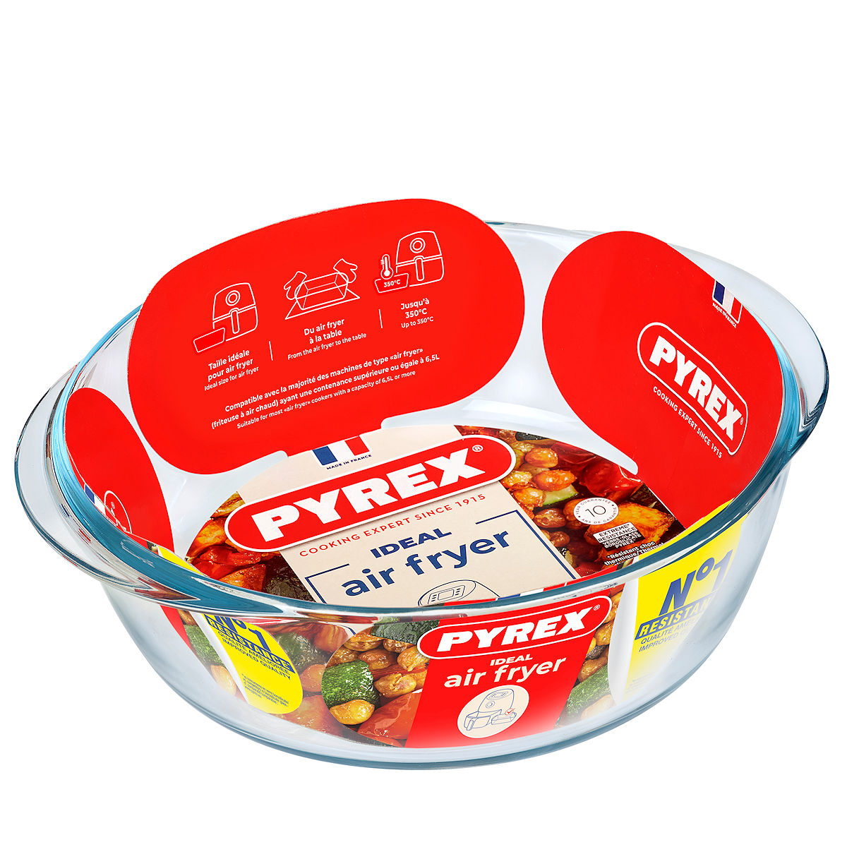 PYREX AIRFRYER OVENSCHAAL ROND 20X18X7 - 3426470301299 - 0010539744
