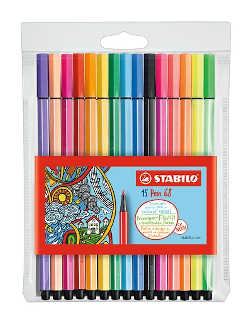 STABILO STIFT 68 15 STUKS - 4006381456418 - 321803