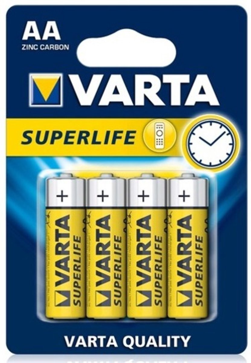VARTA BATTERIJ AA LR06 SUPERLITE 4 STUKS - 4008496556267