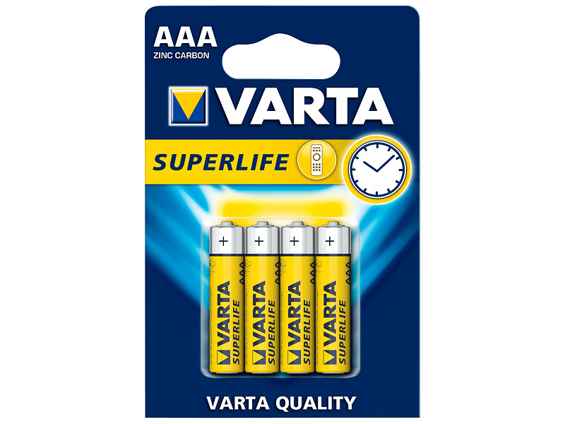 VARTA BATTERIJ SUPERLIFE AAA LR03 4 STUK - 4008496676187