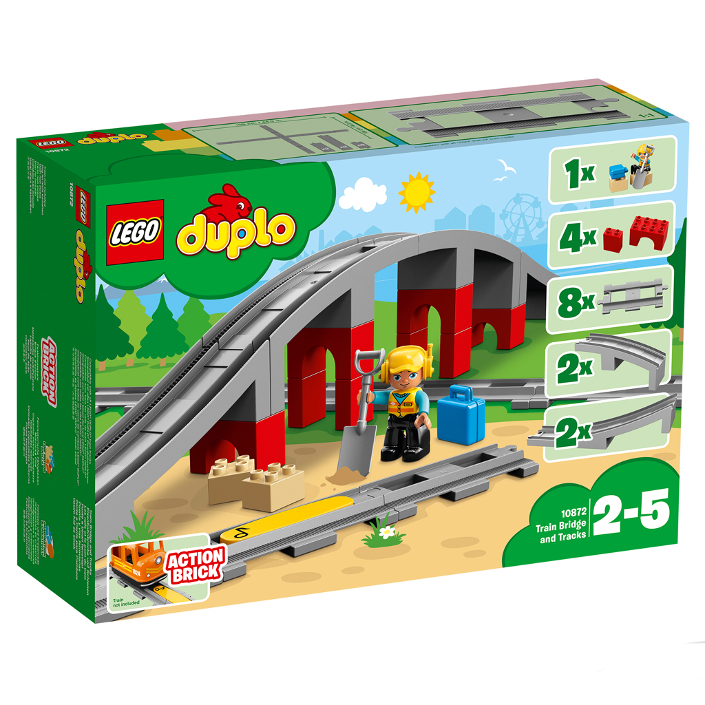 LEGO DUPLO 10872 TREINBRUG & RAILS - 411 0872 - 495275
