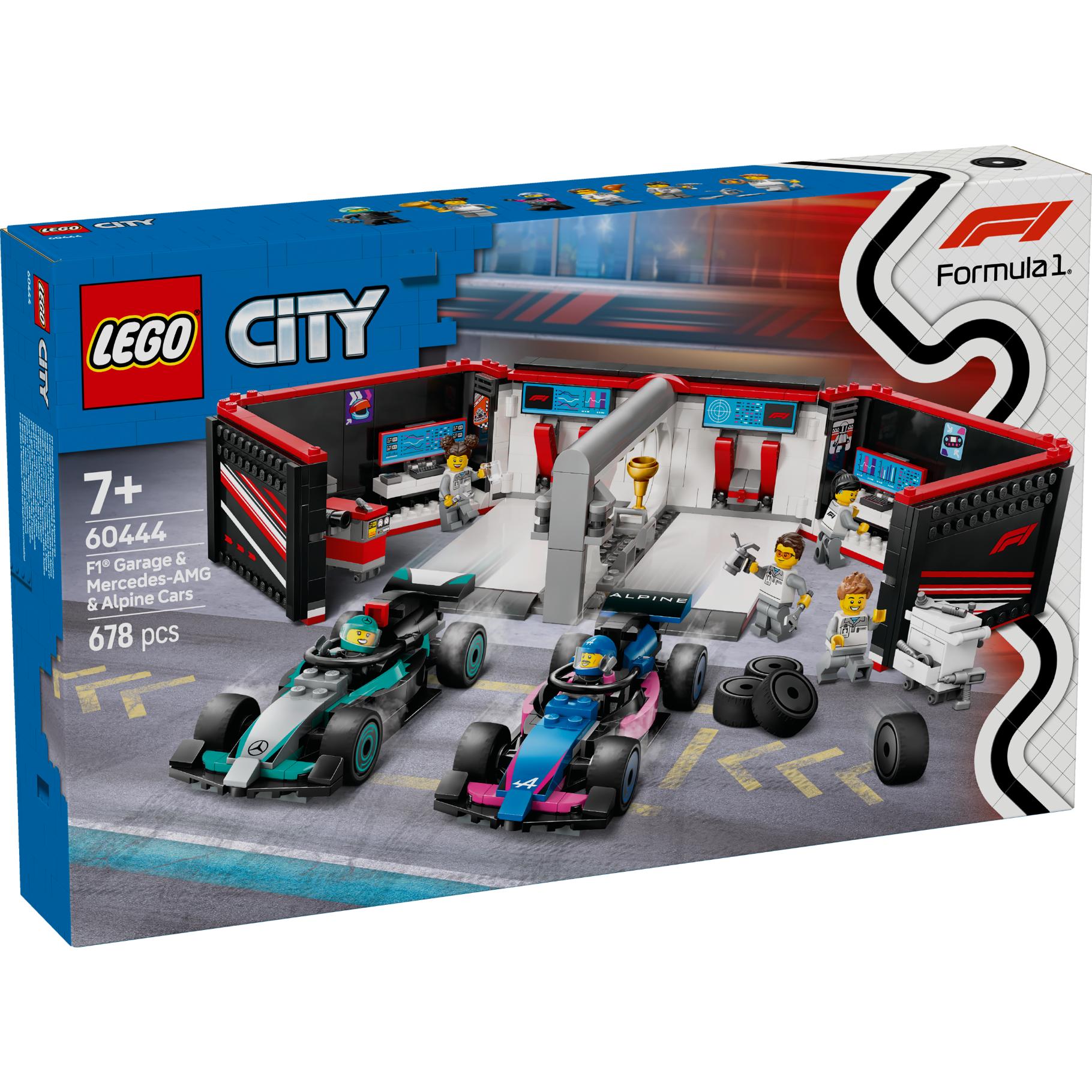 LEGO City F1 garage met Mercedes-AMG en Alpine auto's (60444) - 411 2502 - 537154