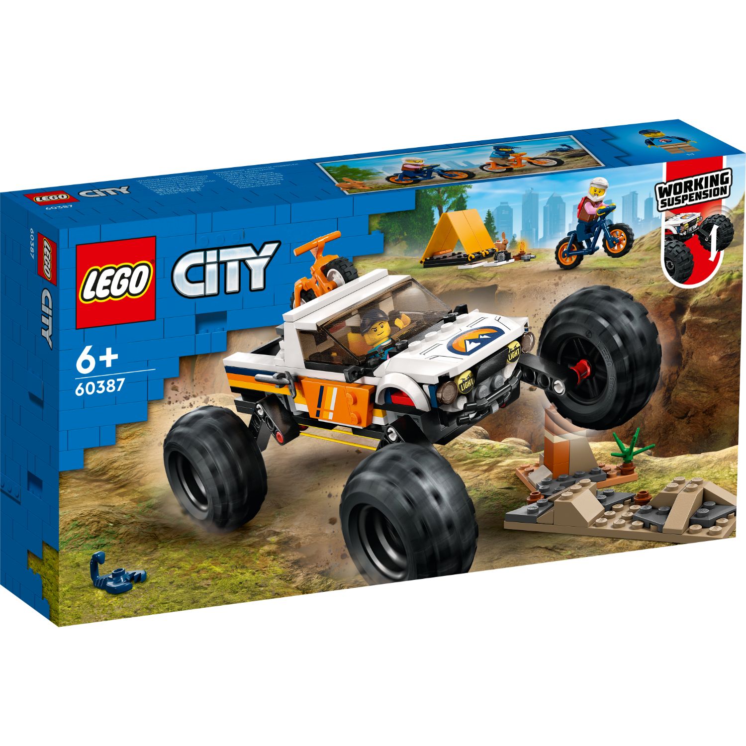 LEGO CITY 60387 4X4 TERREINWAGEN - 411 4164 - 530435