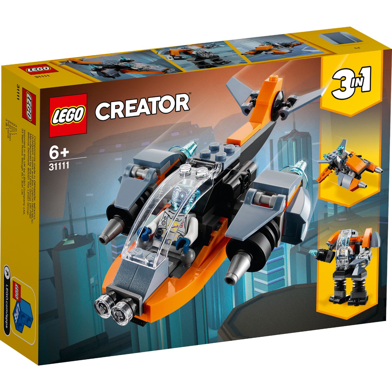 LEGO CREATOR 31111 CYBERDRONE - 411 9208