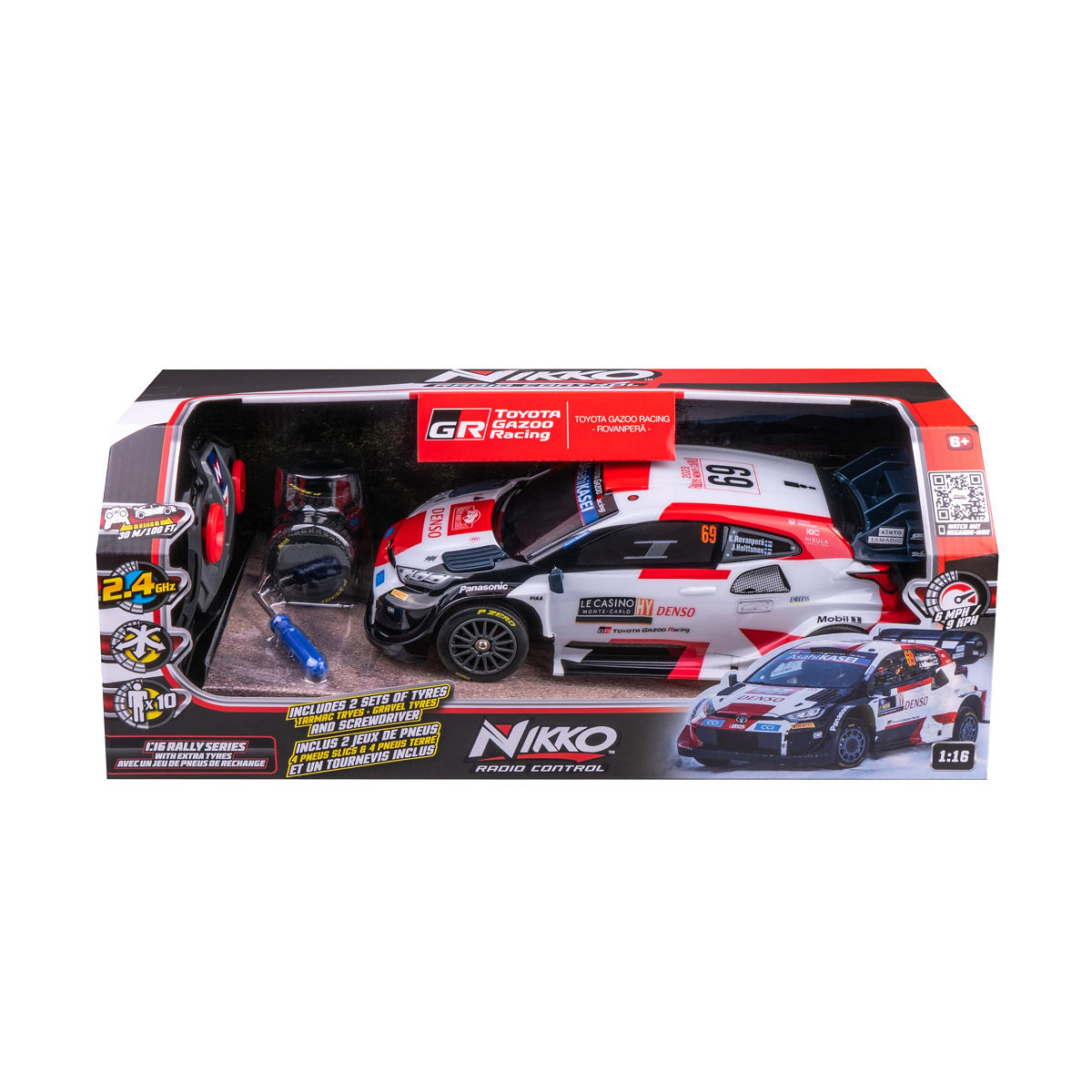 NIKKO RC TOYOTA GAZOO RACING 1;16 - 4894716104024 - 0010539507