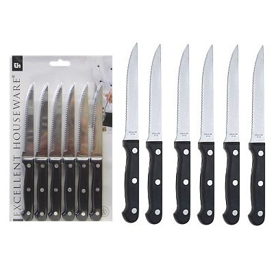 STEAK MESSEN S/6 OP KAART - 493726 - 493726