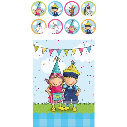 UITDEELZAKJES FIEN EN TEUN MET STICKERS - 5 10 20 30 40 50 60 70 80 90 100 110 120 130 140 148 - 0010539627