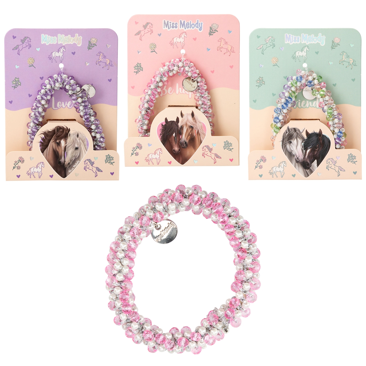 MISS MELODY HAAR/ARMBAND MET STEENTJES - 5 10 20 30 40 50 60 70 80 90 100 110 120 130 140 150 155 - 0010539351