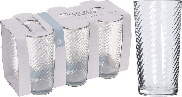 DRINKGLAS SET/6 230 ML RIBBEL - 500073 - 500073