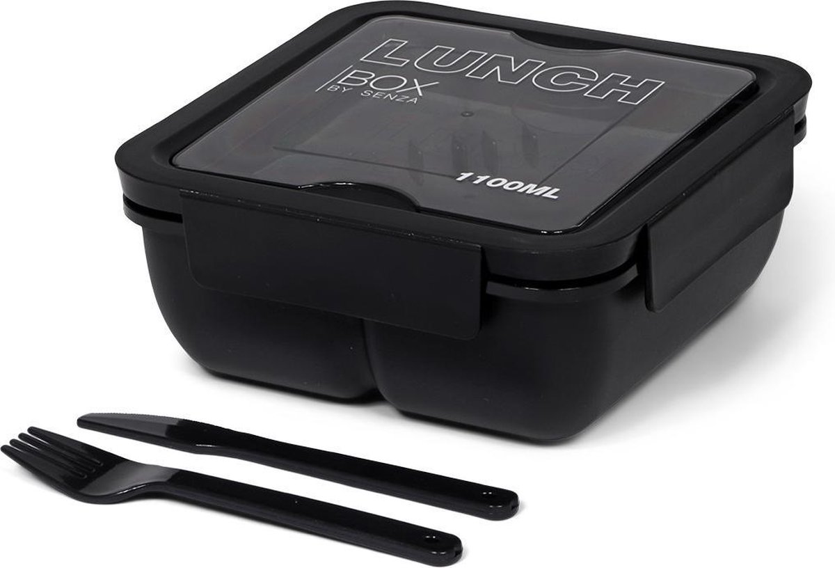 SENZA LUNCH BOX 1100 ML TARWESTRO ZWART - 529761 - 529761