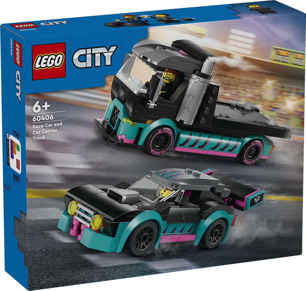 LEGO CITY 60406 RACEAUTO EN TRANSPORTTRU - 5702017567495 - 533772