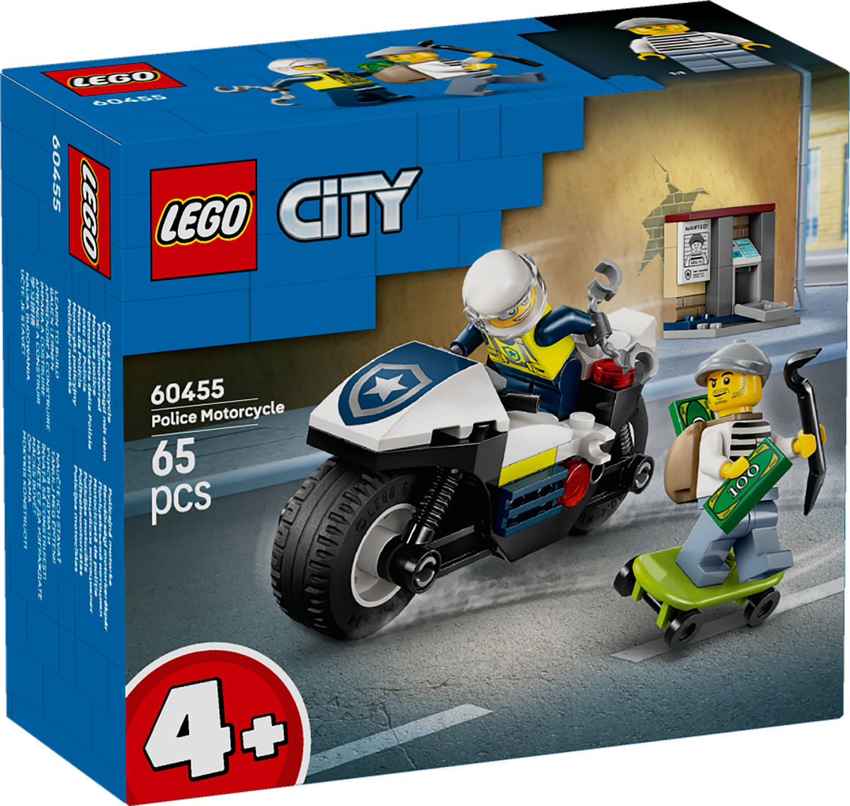 LEGO CITY 60455 ACHTERVOLGING MOTOR - 5702017812458 - 0010538097