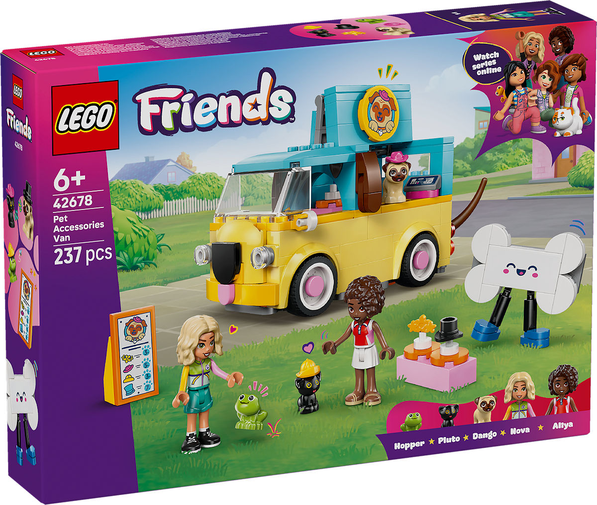 LEGO Friends Bestelwagen met dierenaccessoires (42678) - 5702018054895 - 0010538979
