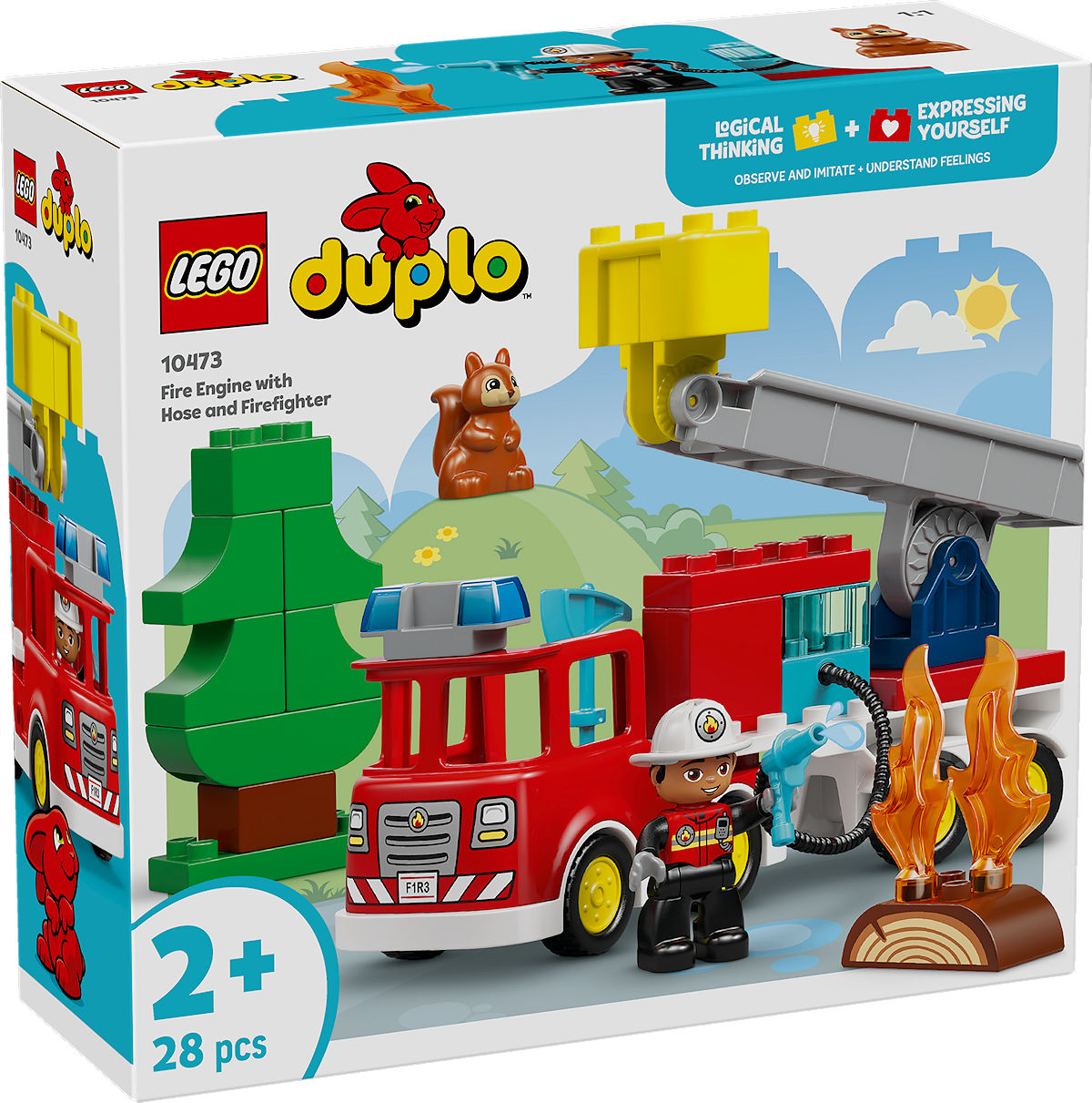 DUPLO BRANDWEERTRUCK MET SLANG 10473 - 5702018056530 - 0010538951