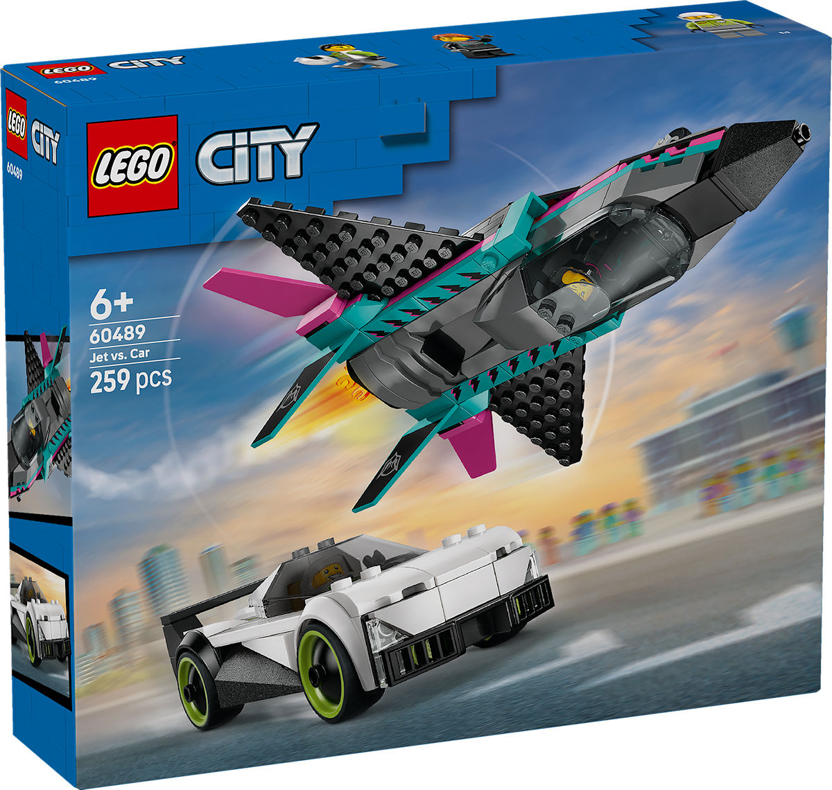 LEGO City Straalvliegtuig vs. sportauto (60489) - 5702018056820 - 0010538970