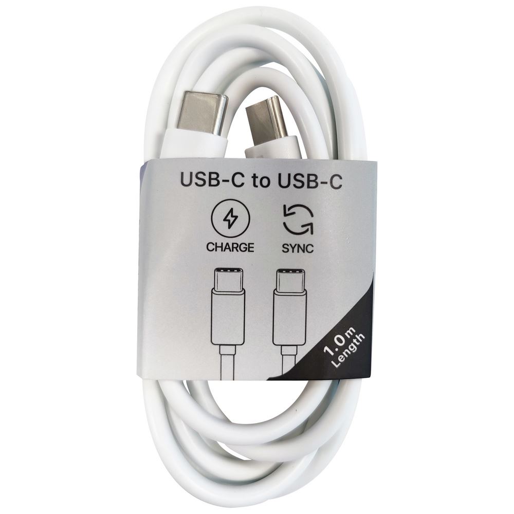MUSTHAVE KABEL USB-C TO USB-C 1M WIT - 6 10 20 30 40 50 60 70 80 90 93 - 0010537939