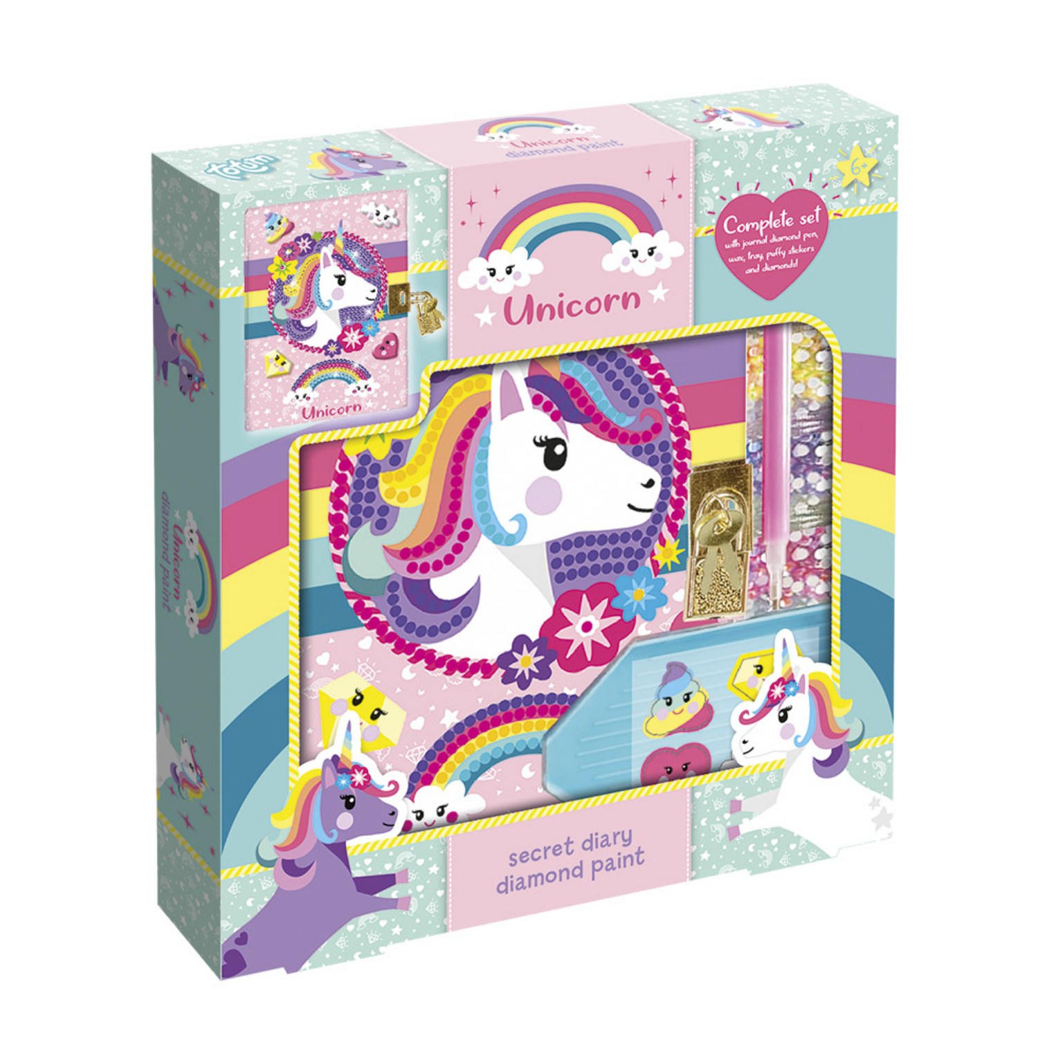 GEHEIM DAGBOEK UNICORN DIAMOND PAINTING - 655 1735 - 524295