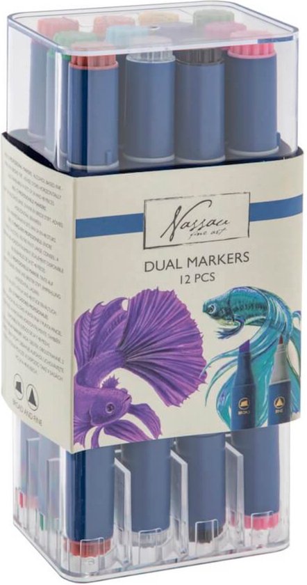 ALCOHOL MARKER DUO PUNT 12 STUKS - 7 10 20 30 33 - 485113
