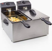 TRISTAR DUBBELE FRITEUSE 2 X 3 LITER - 8 10 20 30 40 50 51 - 524381