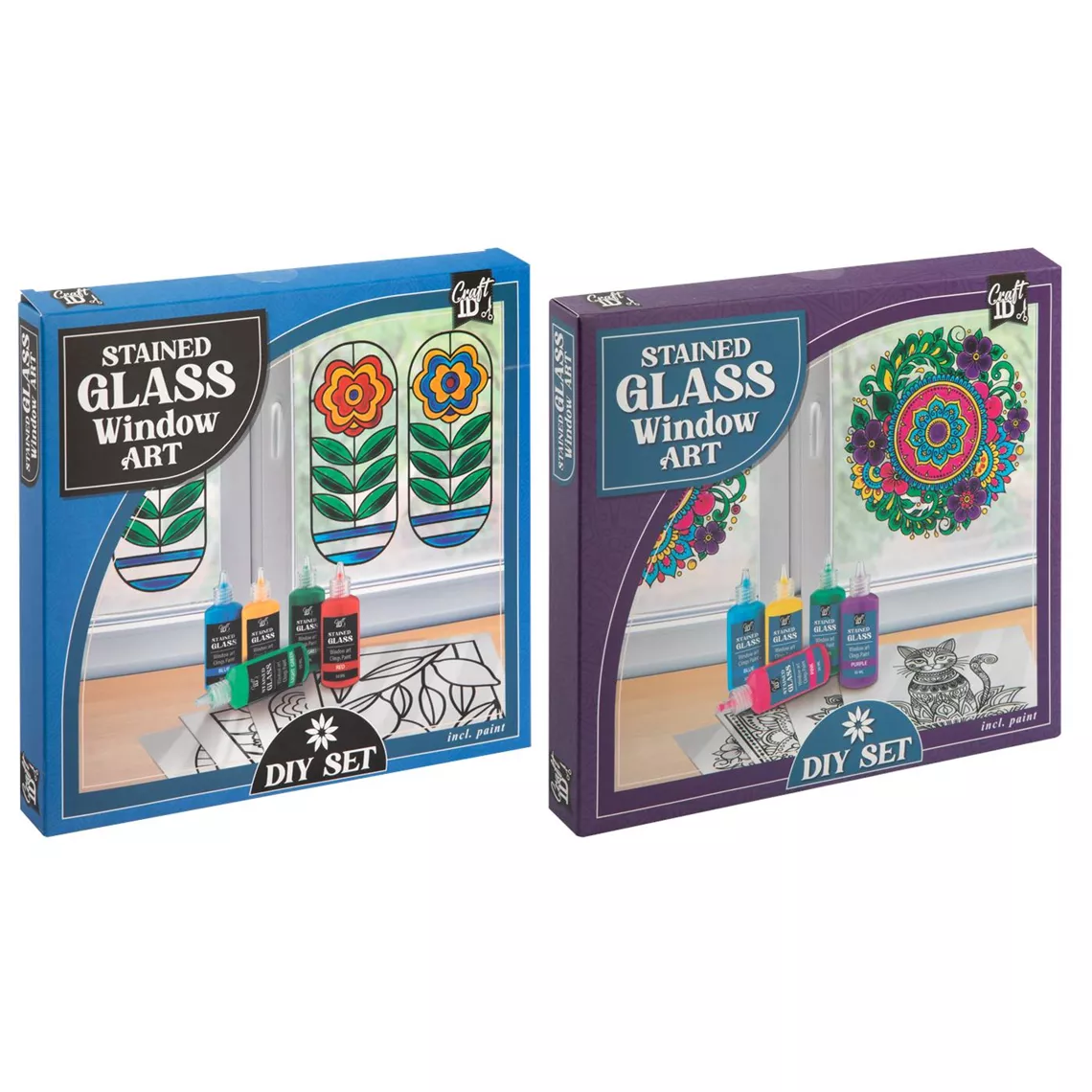 GLAS IN LOOD RAAMSET 2 STUKS 2 ASSORTI - 8 10 20 30 40 50 60 70 80 88 - 308254
