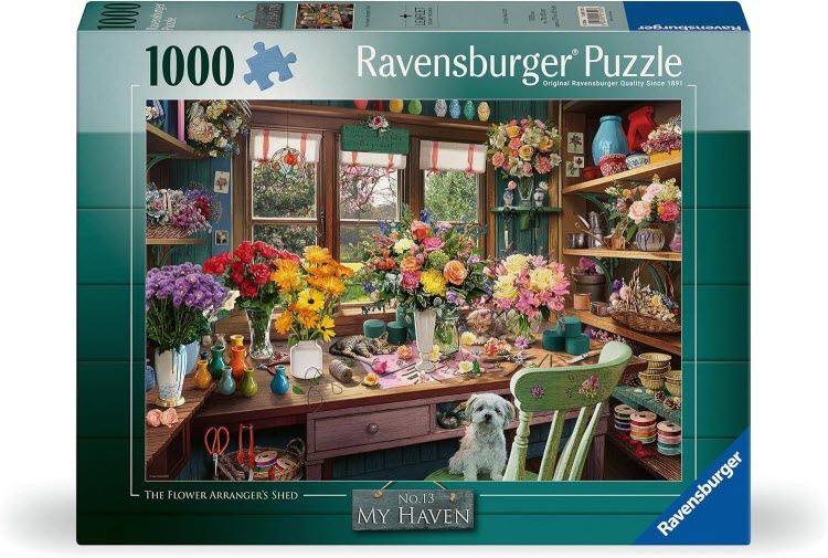 RAV PUZZEL MY RAVEN FLOWER ARRANGER 1000 - 8 10 20 30 40 50 60 70 80 90 100 110 120 124 - 0010539416