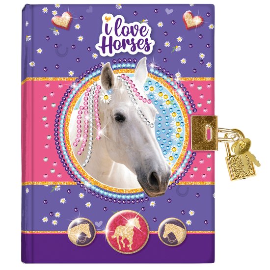 DAGBOEK LOVE HORSES DIAMOND PAINT - 8 10 20 30 40 50 60 70 80 90 96 - 529055