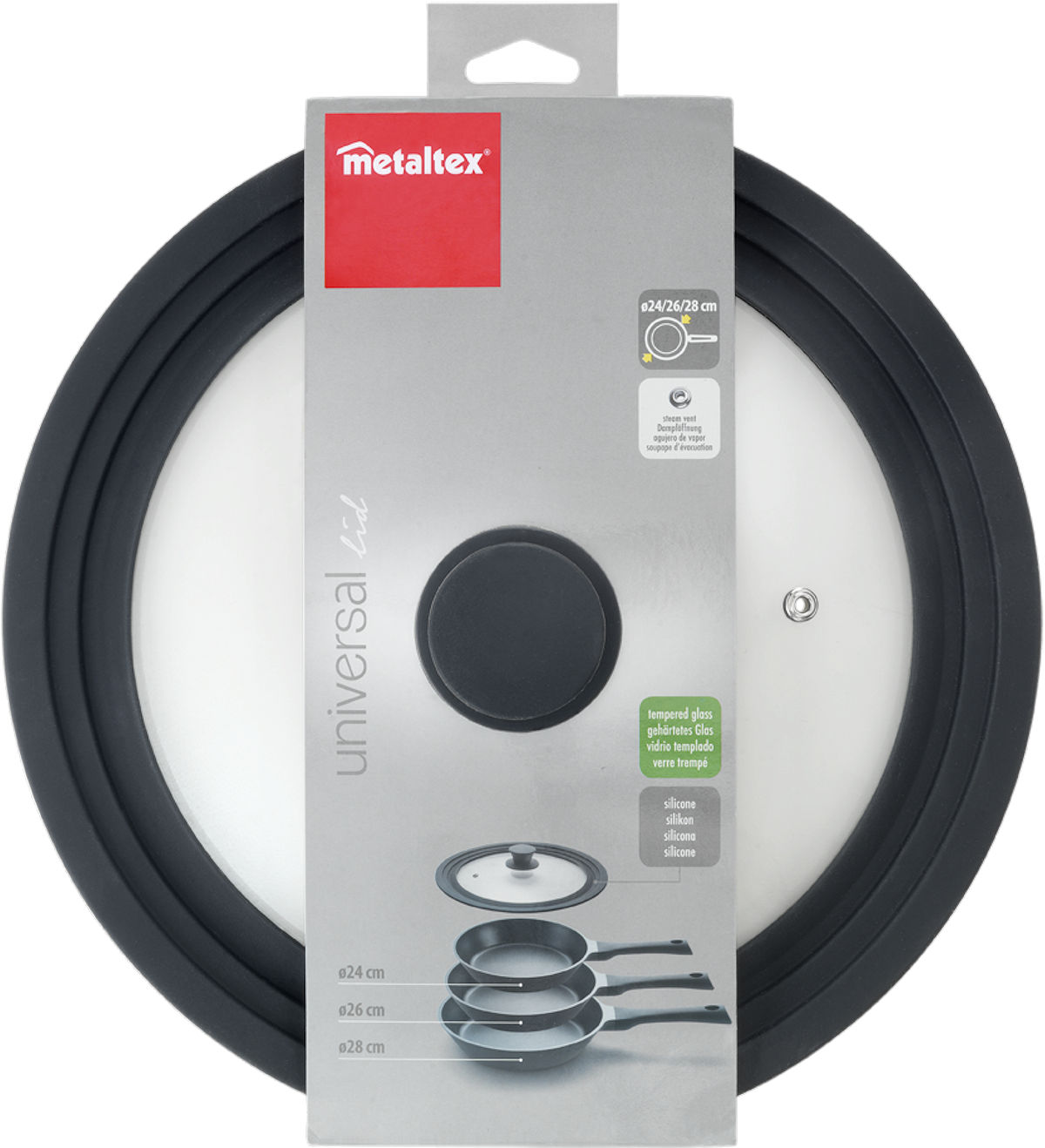 METALTEX PANNENDEKSEL SILICONEN 28CM - 8002523191281 - 531428