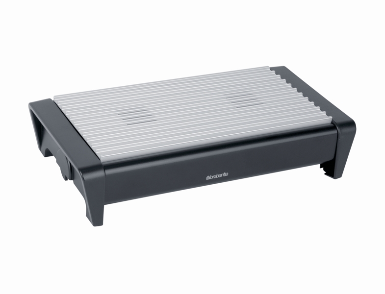 SCHOTELWARMER MET 2 KAARSJES MET GRIJS R - 8710755477140 - 258613