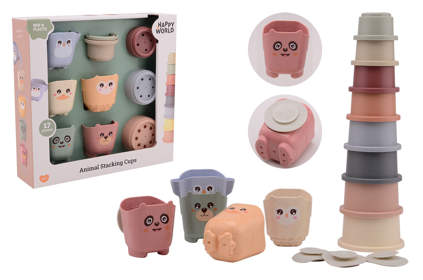 HAPPY WORLD STAPEL EMMERS EN BEKERS - 8711866222872 - 533456