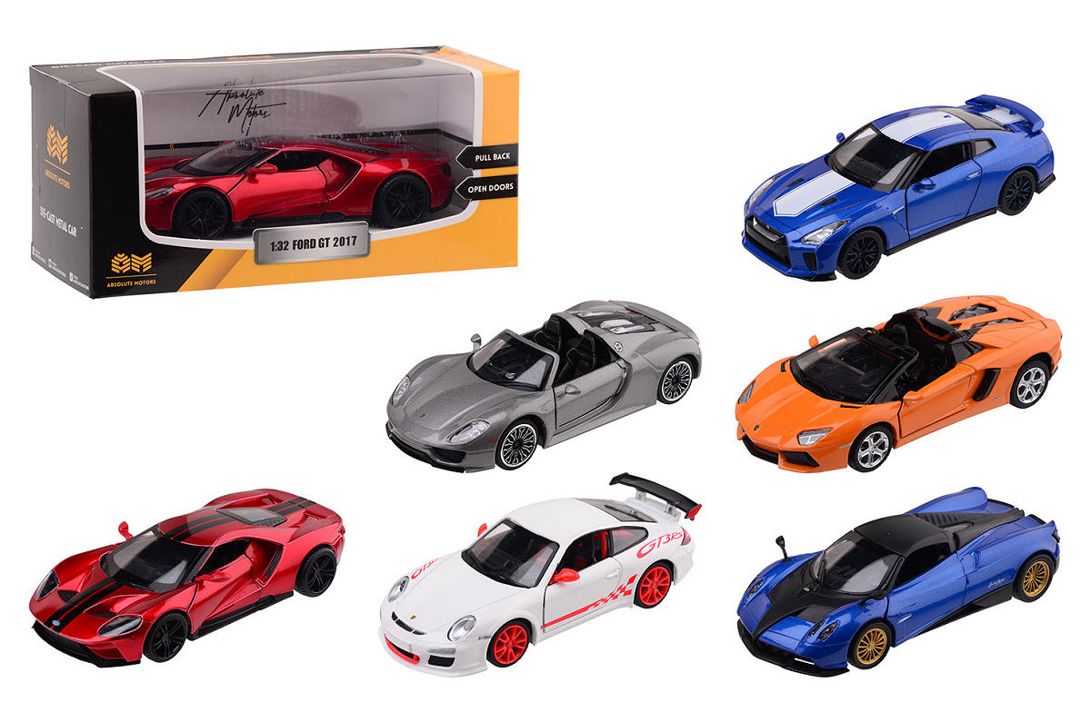 SUPERCARS AUTO'S 1;32 6ASSORTI - 8711866261239 - 314865