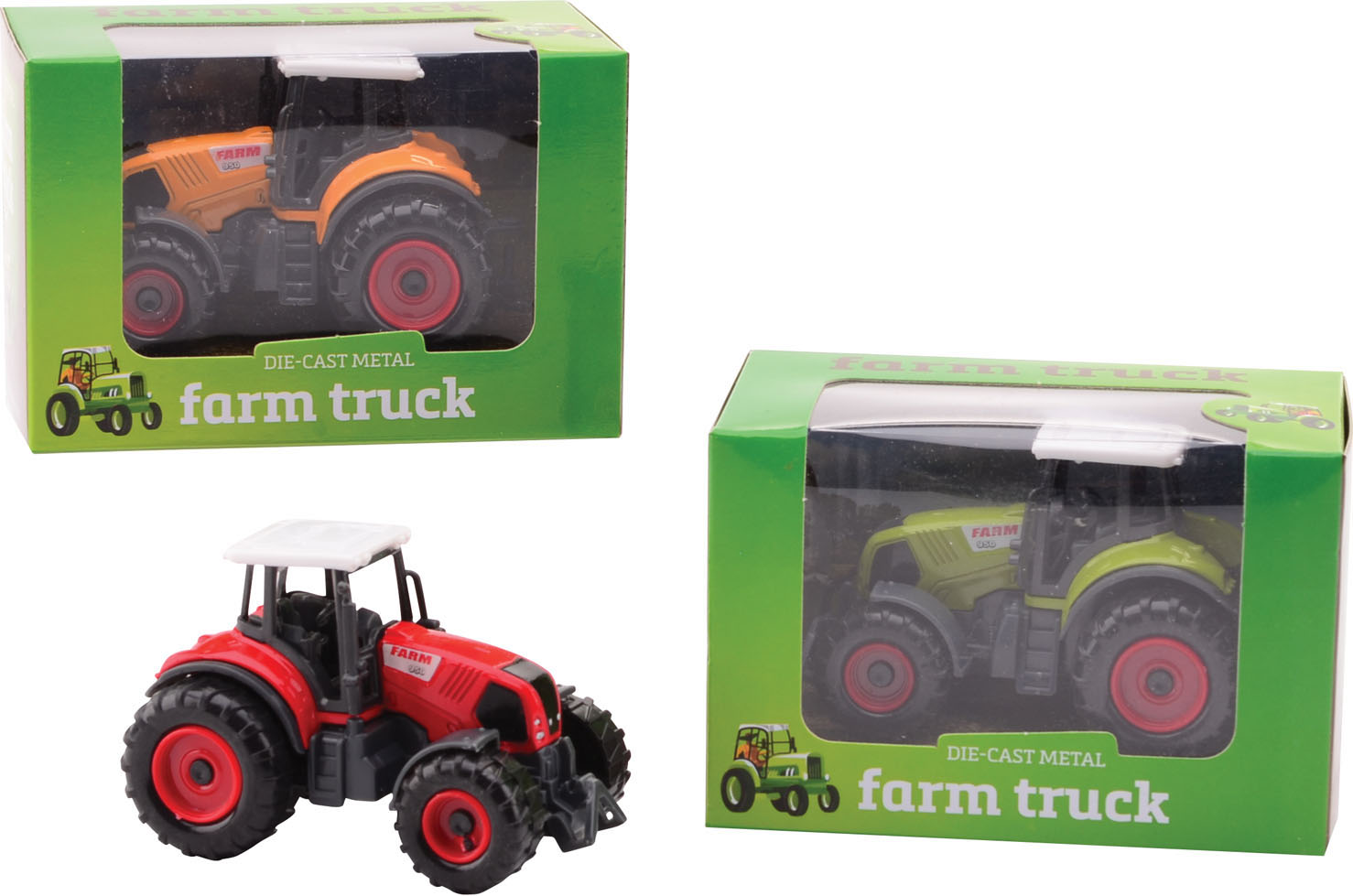 FARM MASTERS DIE-CAST TRACTOR PULL-BACK - 8711866269815 - 417035