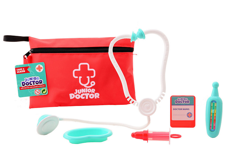 DOKTER SPEELSET IN TASJE, 6-DELIG - 8711866276424 - 511313