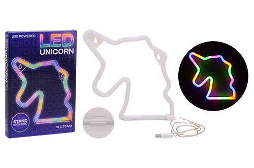 EENHOORN REGENBOOG NACHTLAMP MET USB KAB - 8711866277209 - 0010548001