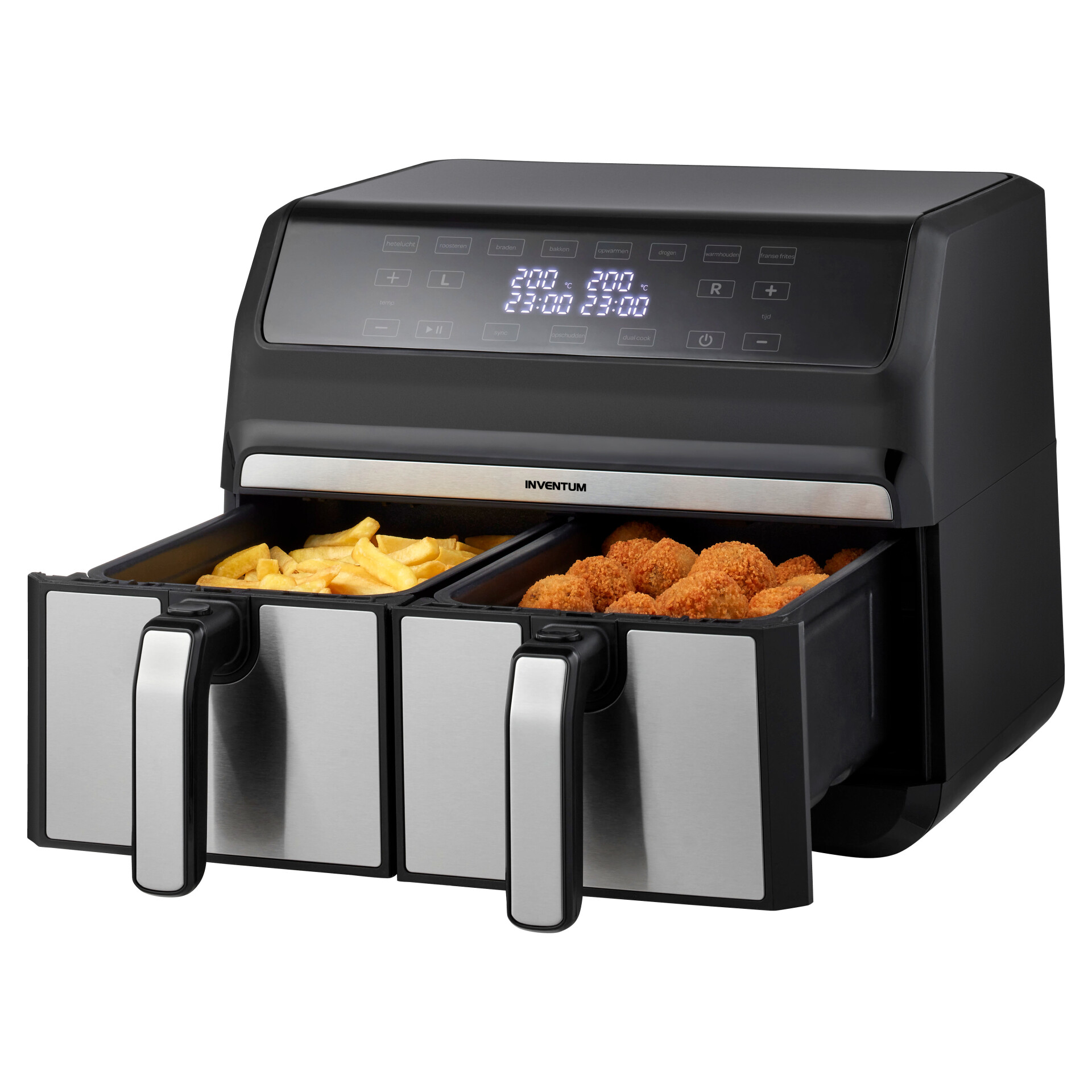 INVENTUM GF800HLD AIRFRYER DUBBEL 2X4L Z - 8712876094299 - 0010548518