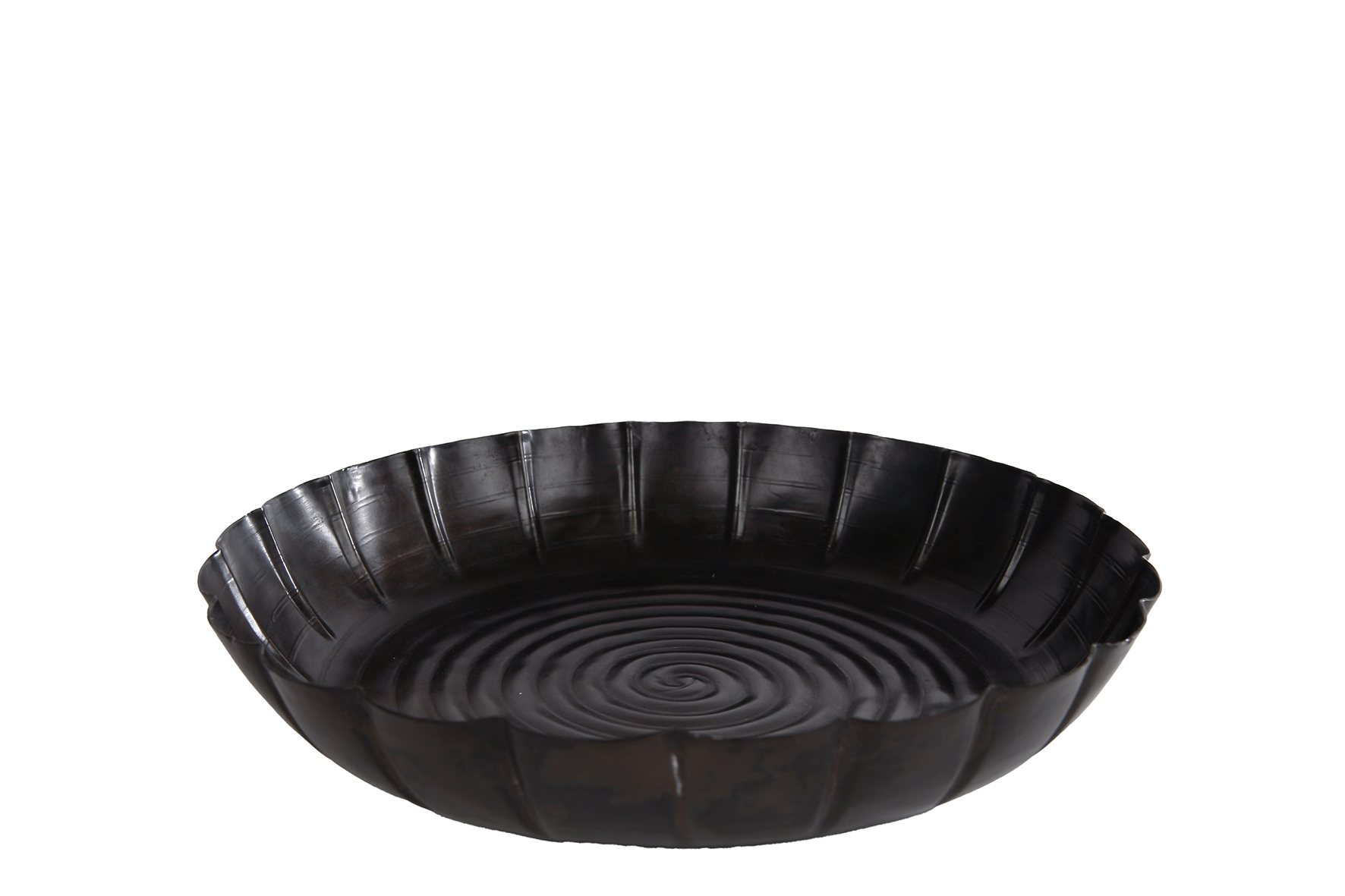 ONDERBORD 27 CM OUD ZWART METAAL - 8713219507698 - 535034