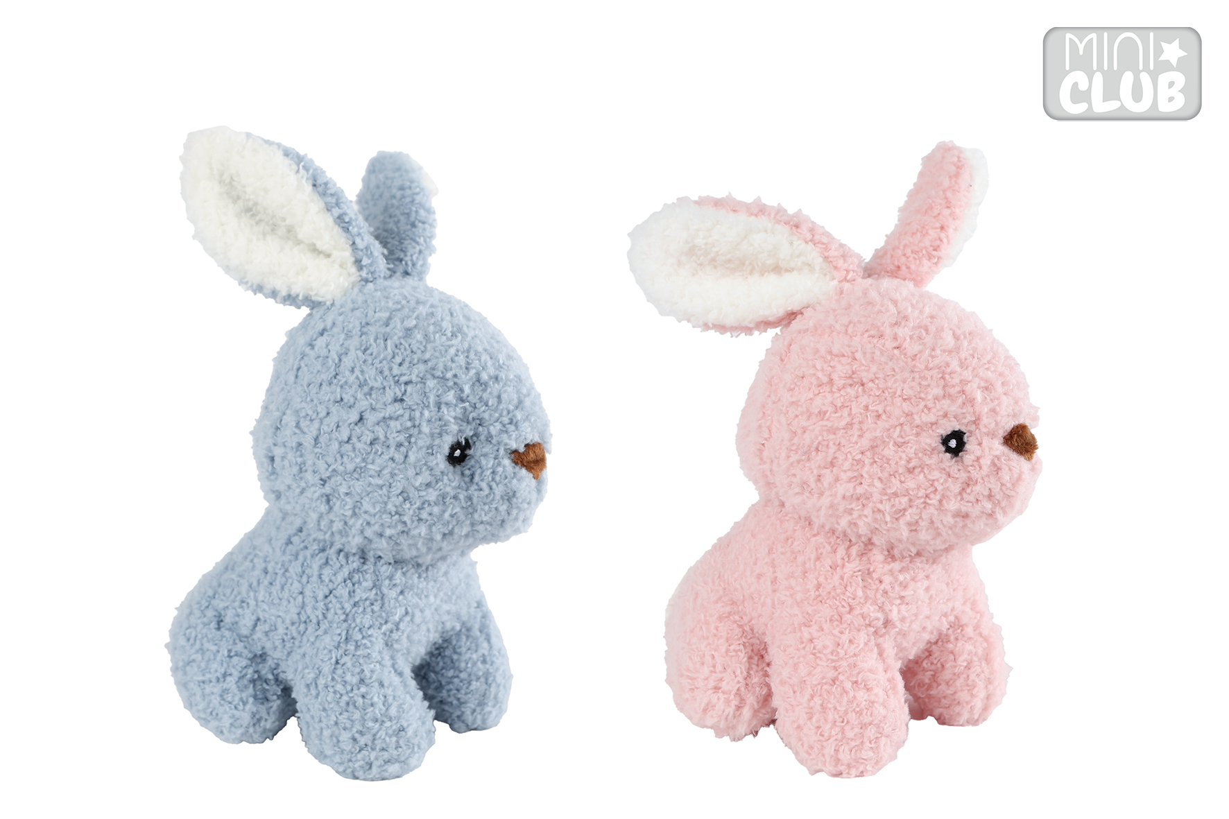 PLUCHE KONIJN ROZE OF BLAUW 13 CM - 8713219544600 - 537378